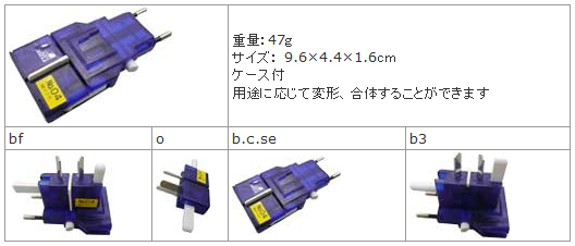 海外プラグ